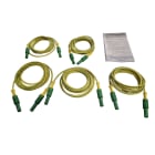 Chauvin-Arnoux - Jeu de 5 cordons Vert-Jaune Banane femelle-banane femelle