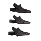 Chauvin-Arnoux - Jeu de 3 pinces crocodiles pour contrôleur CA 6155