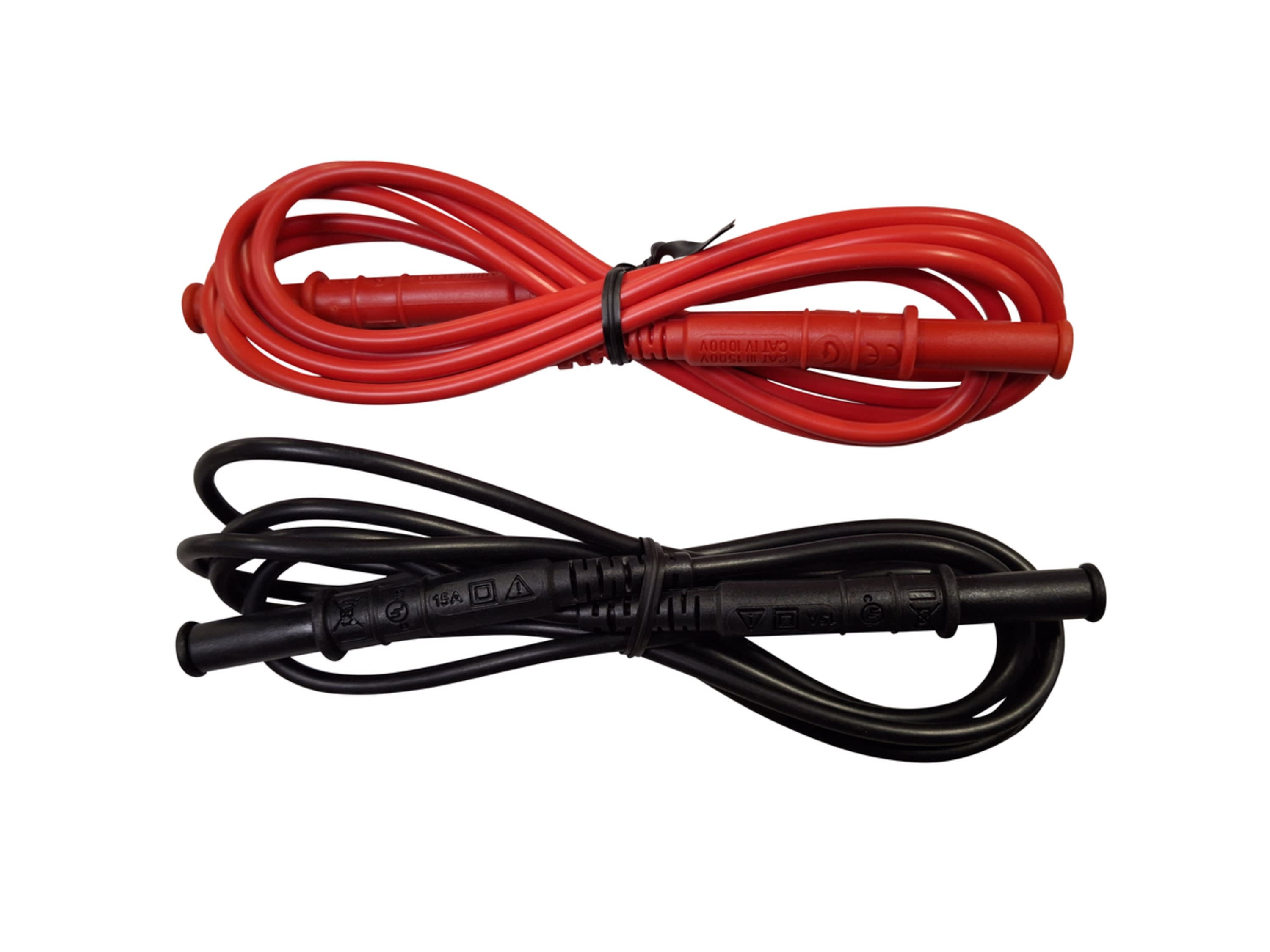 Chauvin-Arnoux - Cordons PVC 1,5m DM4-DM4 CAT4 600V Rouge - Noir