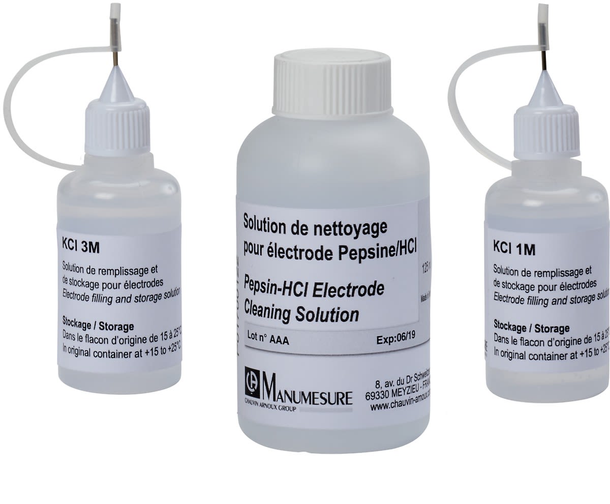 Chauvin-Arnoux - Solution de nettoyage Pepsine/HCl flacon 125 ml