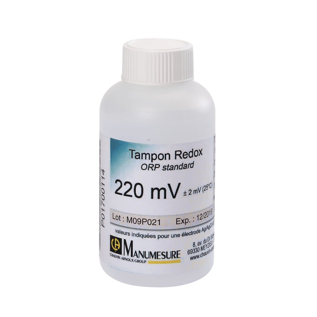 Chauvin-Arnoux - Solution Tampon REDOX 220 mV Flacon 125 ml