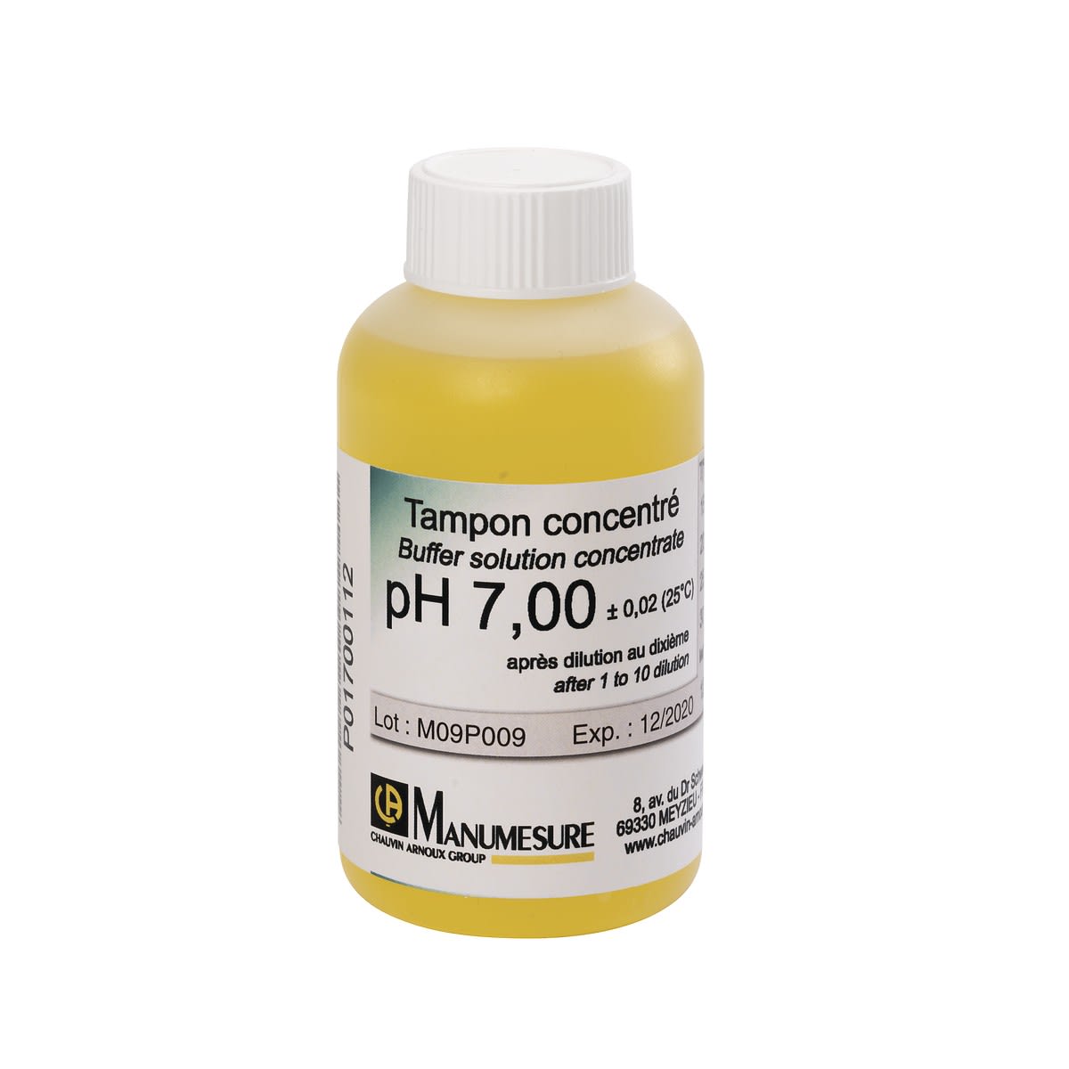 Chauvin-Arnoux - Solution Tampon concentrée pH 7 Flacon 125 ml
