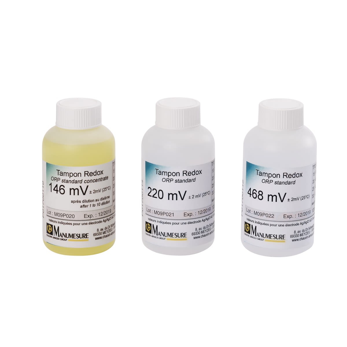 Chauvin-Arnoux - Solution Tampon REDOX 220 mV Flacon 125 ml