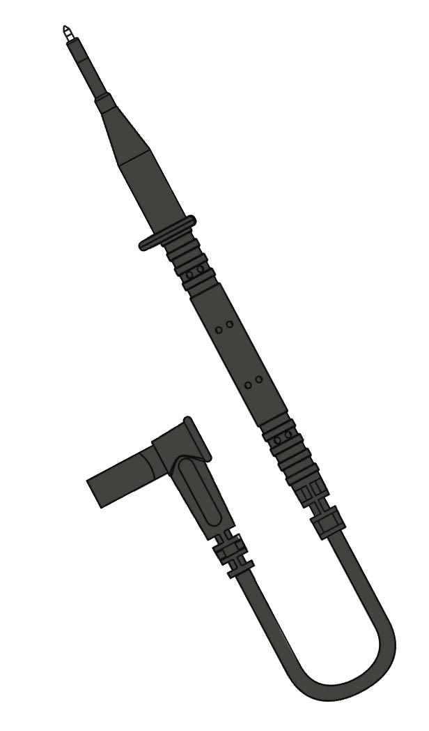 Chauvin-Arnoux - Cordon à pointe de touche noire pour DDT/VAT