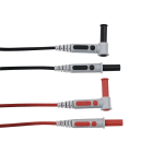 Chauvin-Arnoux - Cordon surmoulé Silic. 1,5 m DM4-CM4 Cat4 1kV RD/BK