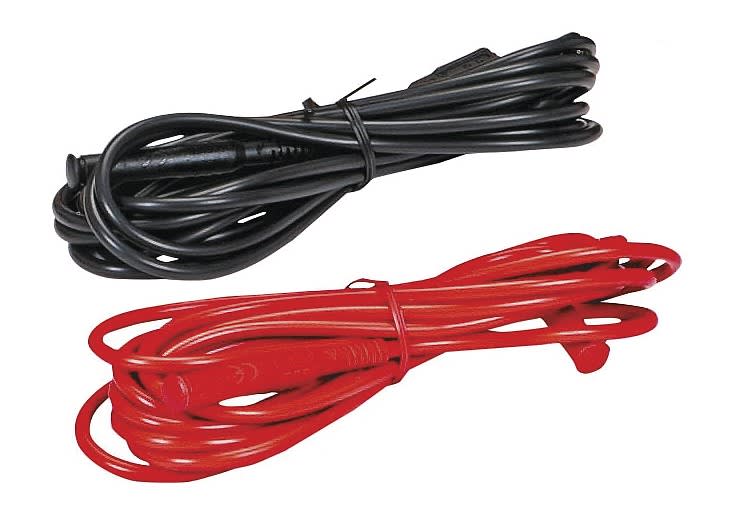 Chauvin-Arnoux - Jeu de 2 cordons (1 rouge/1 noir) PVC 3 m droit-coudé