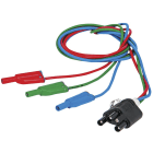 Chauvin-Arnoux - Cordon Tripode - 3 Câbles séparés (R/B/V)