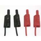 Chauvin-Arnoux - Jeu de 2 cordons PVC 1,5 m à reprise arrière