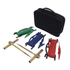 Chauvin-Arnoux - Kit de terre 15m comprenant piquets et câbles rouge, bleu, vert