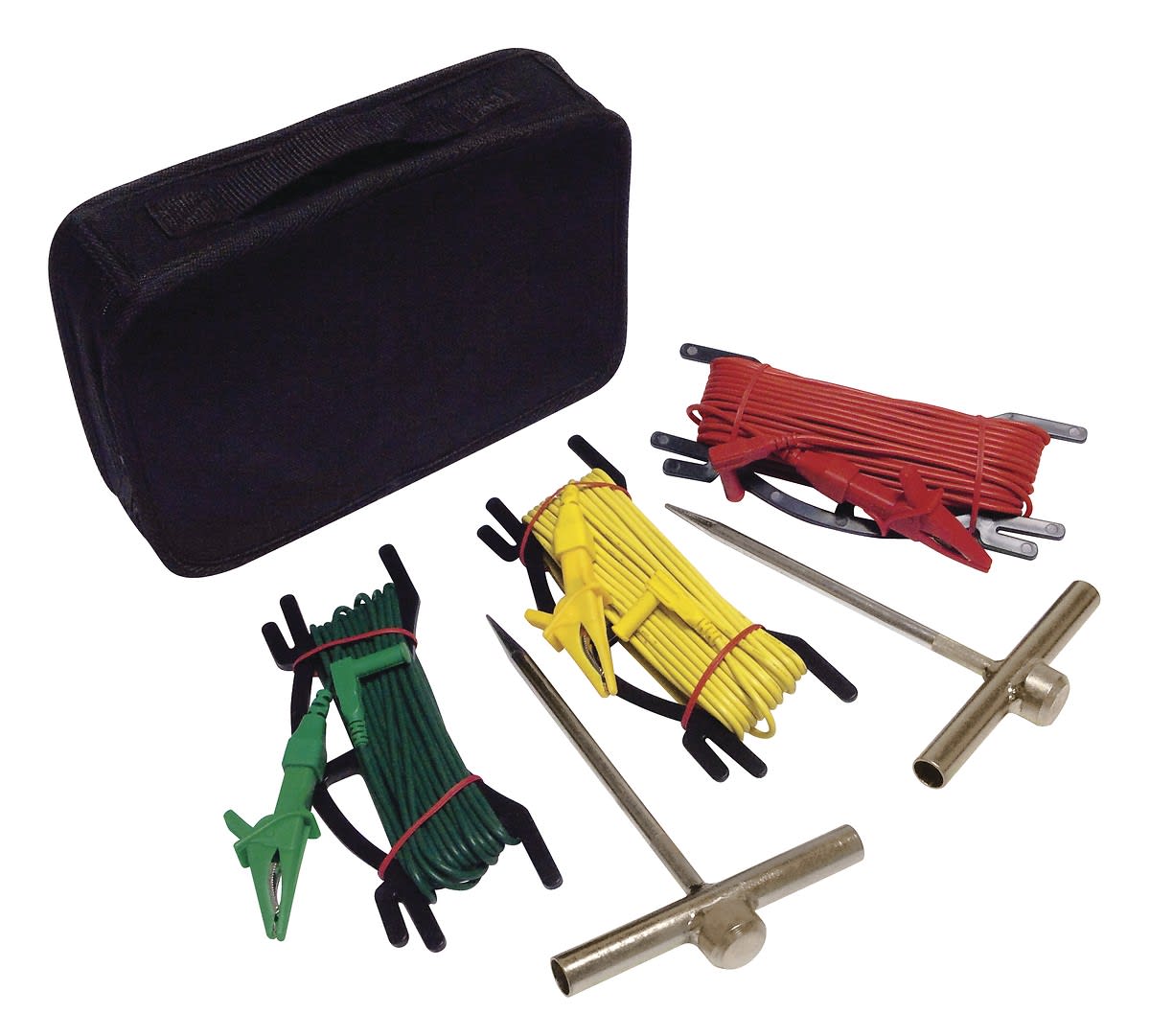 Chauvin-Arnoux - Kit de terre - sacoche 2 piquets et 3 câbles