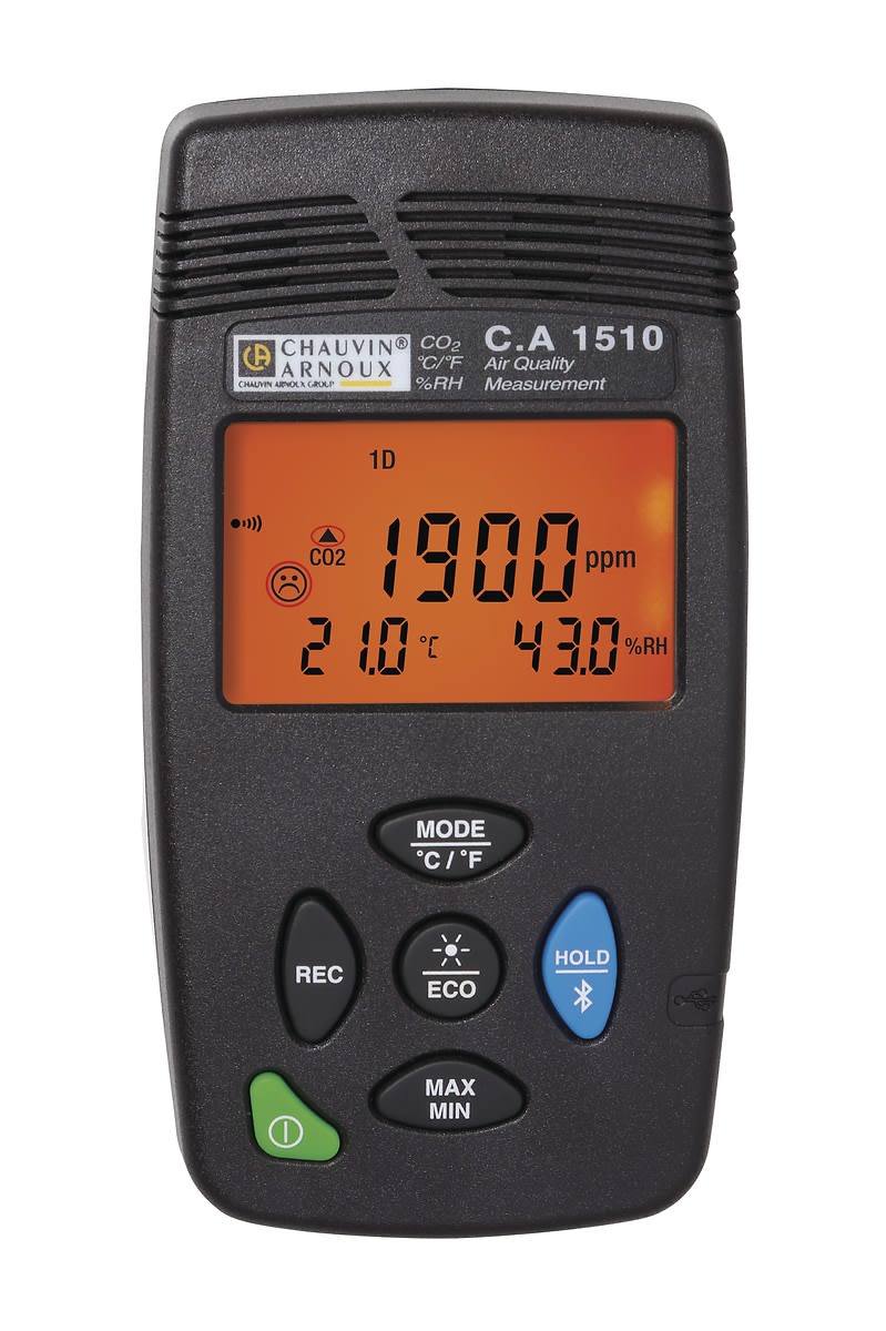 Chauvin-Arnoux - CA 1510 Mesure CO2/T°/RH enregistreur noir