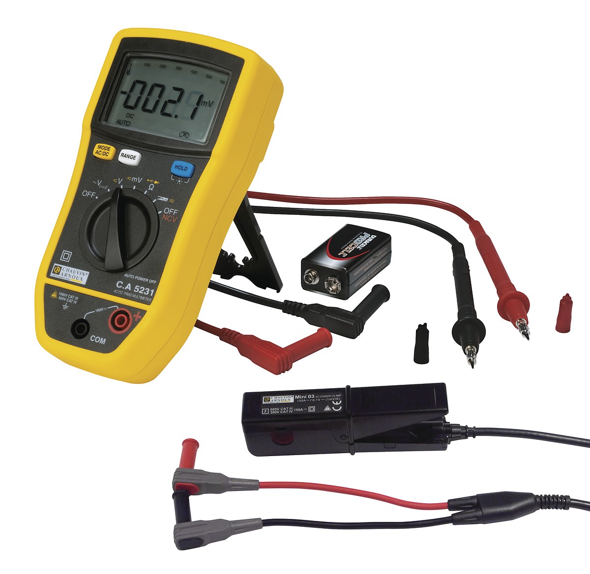 Chauvin-Arnoux - Kit multimètre CA 5231 livré avec pince MINI03