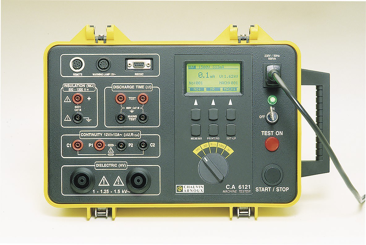 Chauvin-Arnoux - CA 6121 Contrôleur de sécurité machines et tableaux