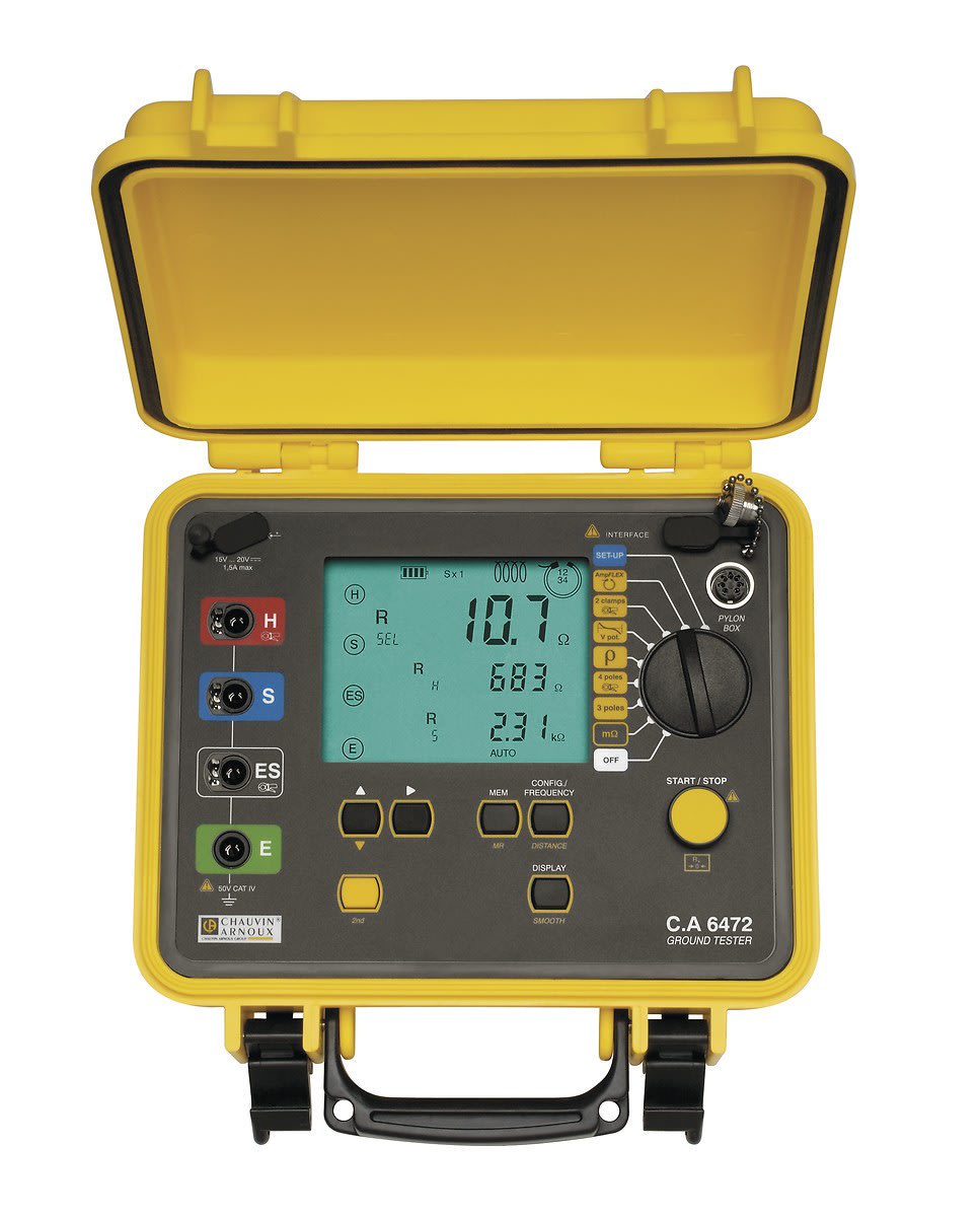 Chauvin-Arnoux - CA 6472 Contrôleur Terre et de Résistivité