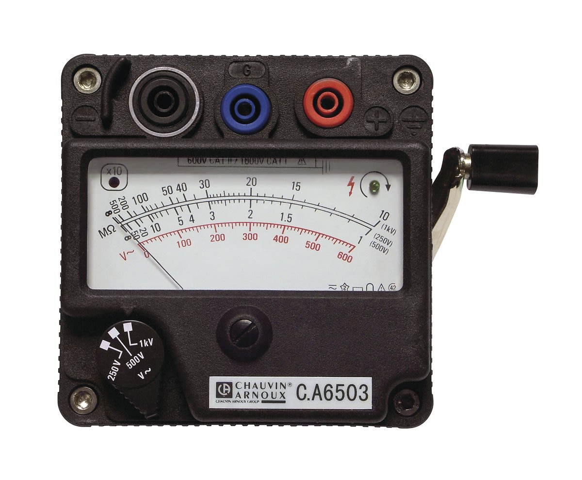 Chauvin-Arnoux - CA 6503 Contrôleur d'isolement 1000 V à magnéto