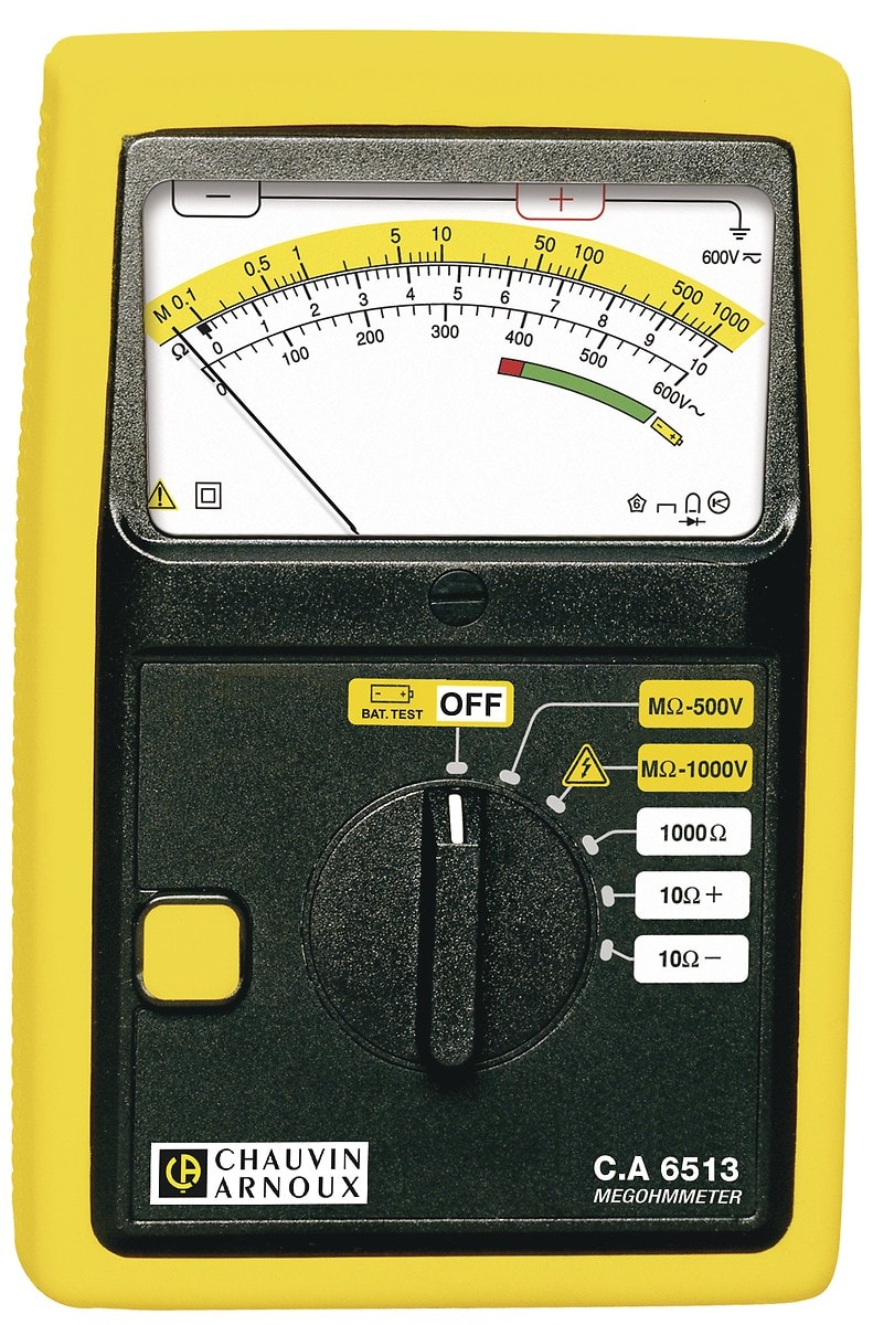 Chauvin-Arnoux - CA 6513 Contrôleur d'isolement analogique 500V/1000V