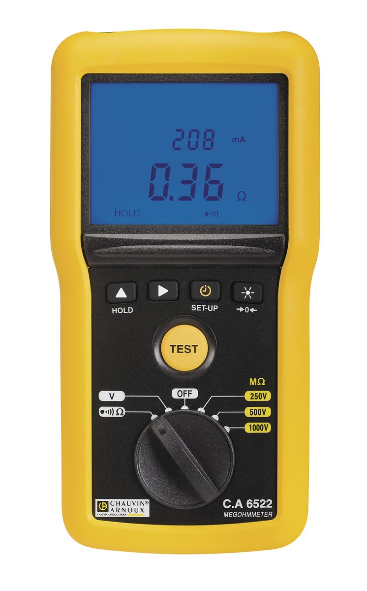 Chauvin-Arnoux - CA 6522 Contrôleur Isolement 1000V portable