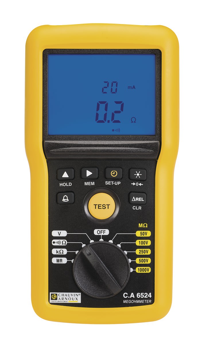 Chauvin-Arnoux - CA 6524 Contrôleur Isolement 1000V portable