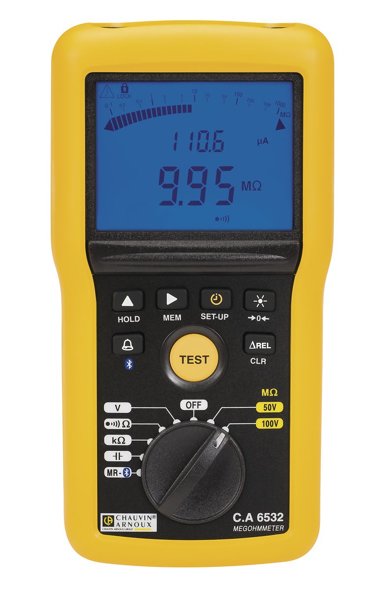 Chauvin-Arnoux - CA 6532 Contrôleur d'isolement Telecom, Boitier IP54