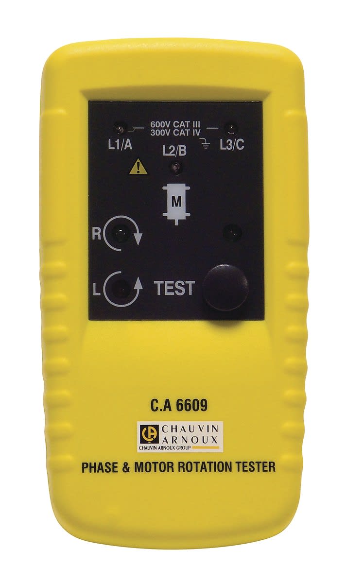 Chauvin-Arnoux - Testeur de rotation de phases et de moteurs avec et sans connexions