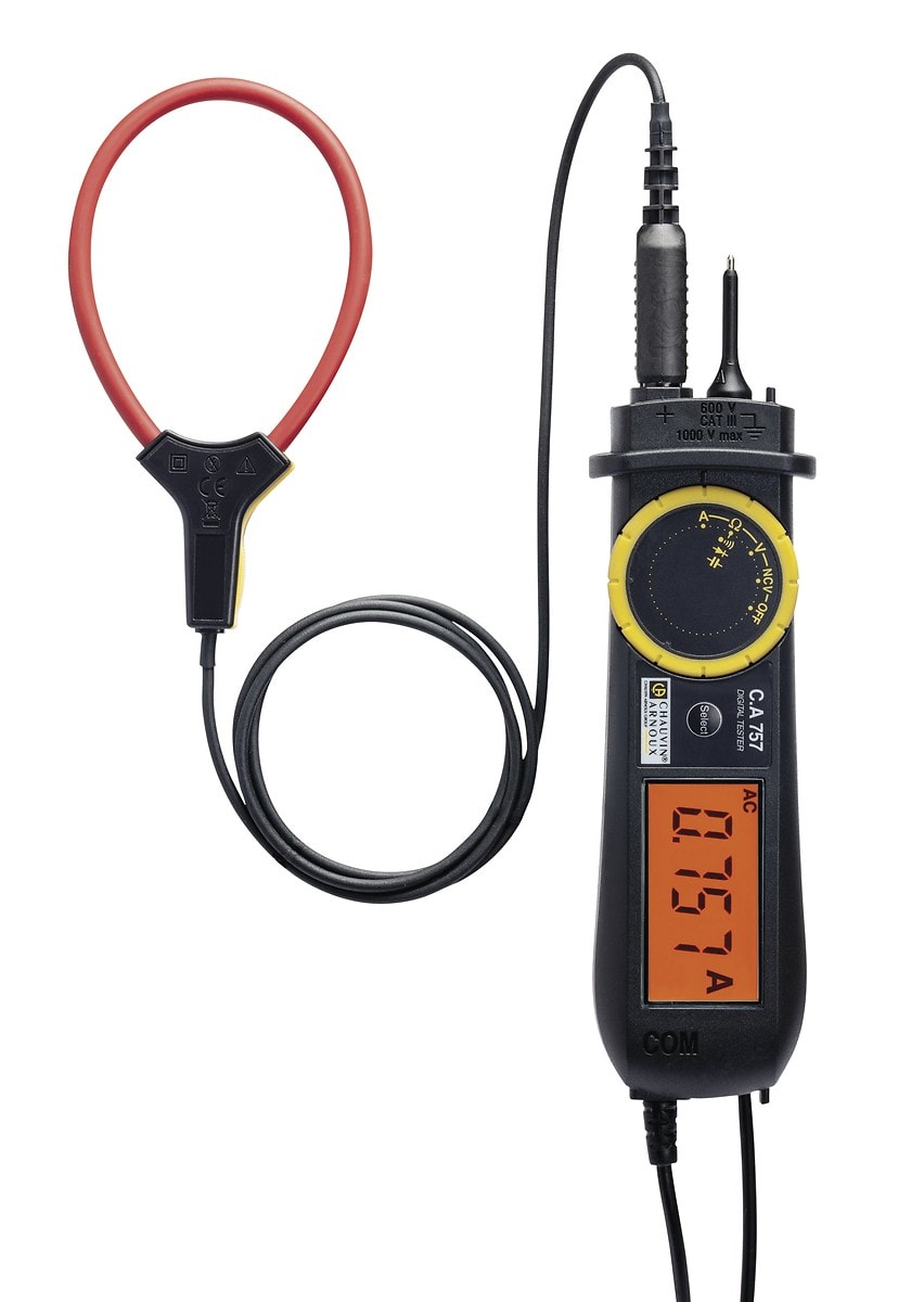 Chauvin-Arnoux - CA 757 Testeur numérique avec Capteur de courant AC MiniFlex