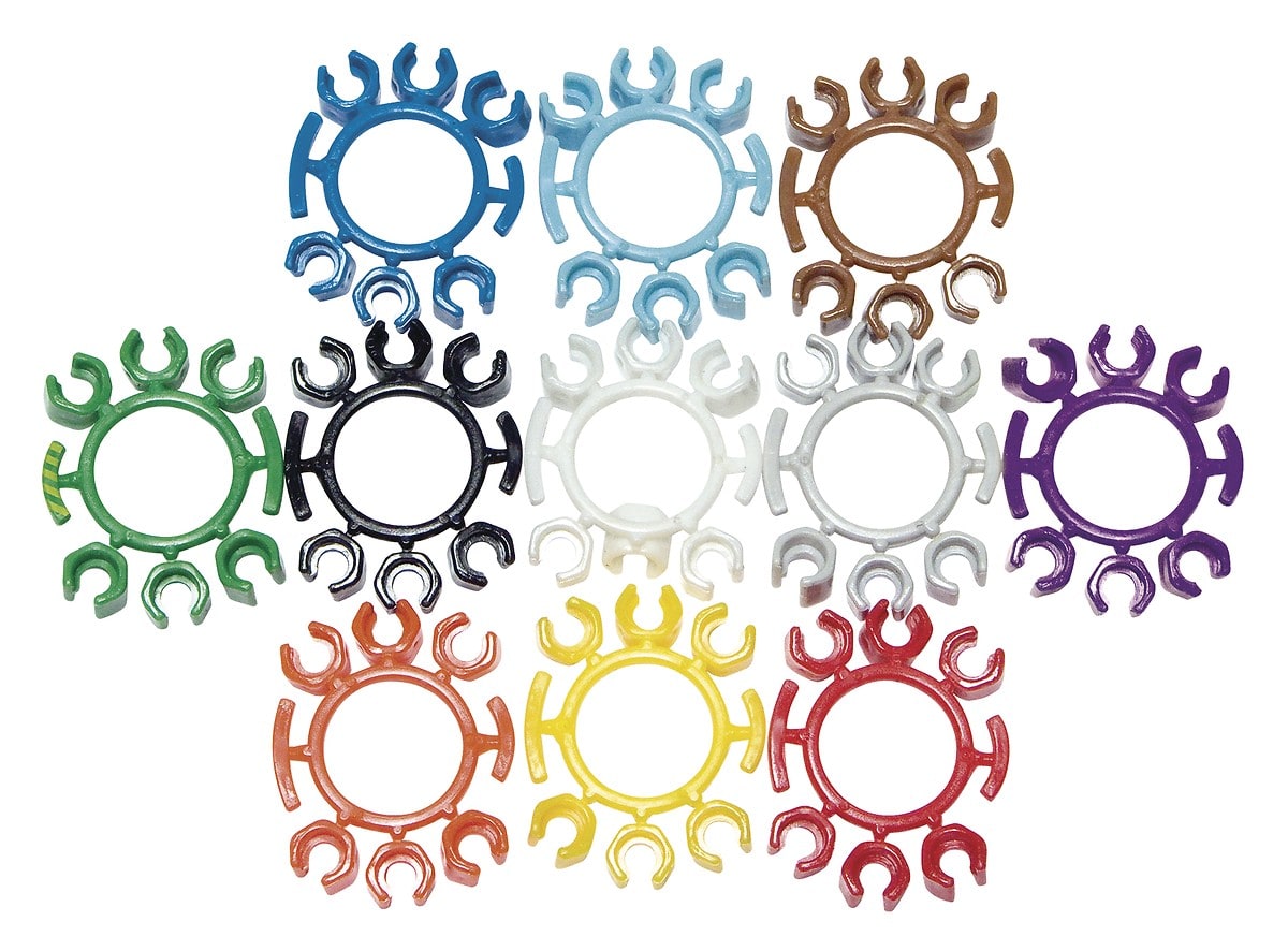 Chauvin-Arnoux - Jeu de pions et de bagues en 12 couleurs repérage de voies