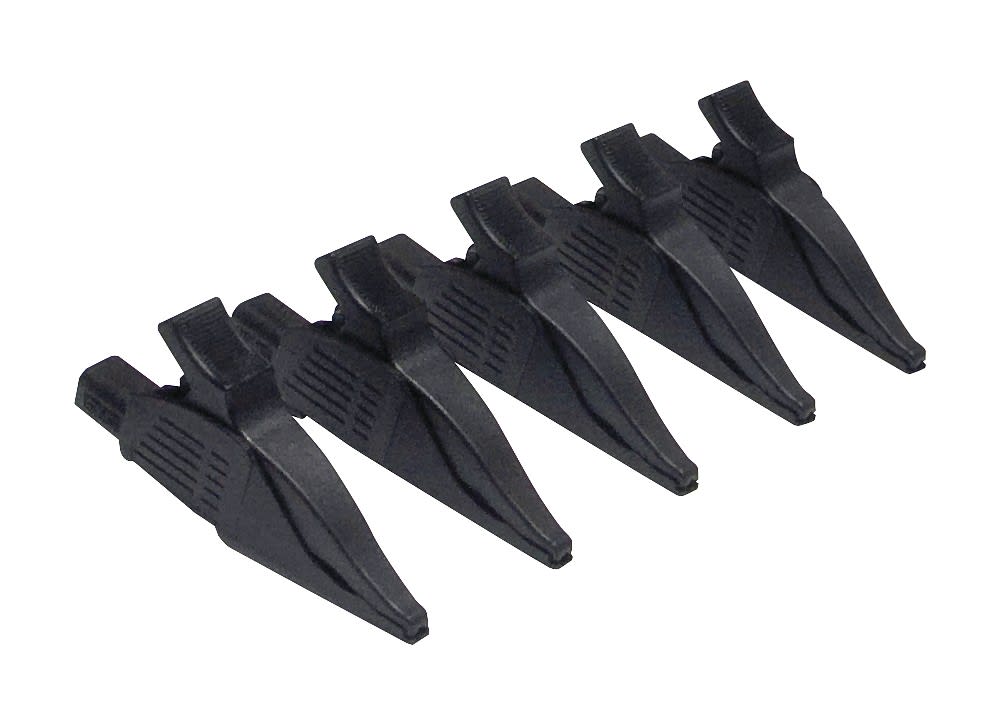 Chauvin-Arnoux - Pinces croco verrouillables noires lot de 5