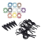 Chauvin-Arnoux - Kit de 5 x cordons et pinces crocodiles noir