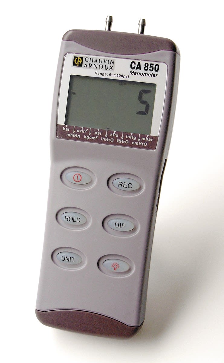 Chauvin-Arnoux - Manomètre pour mesure de la pression différentielle jusque 7 bar / 100 psi