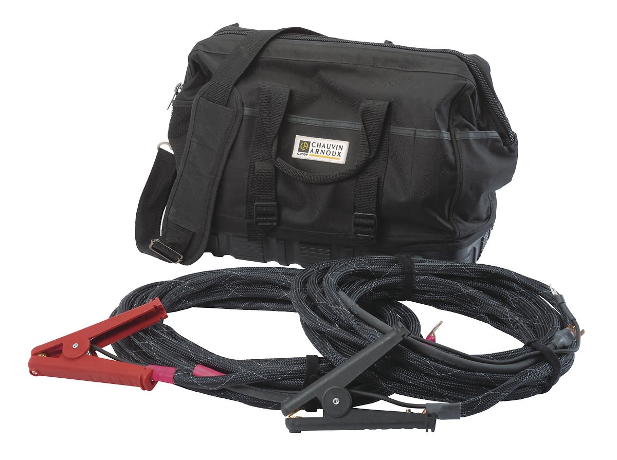 Chauvin-Arnoux - Jeu de 2 cordons de 6m avec pinces kelvin 200A