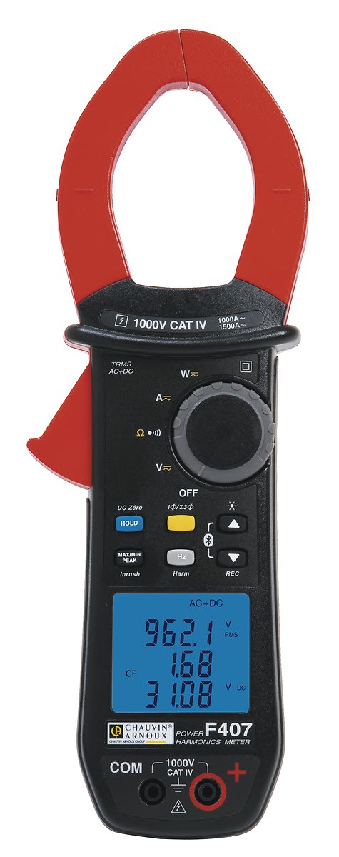 Chauvin-Arnoux - F407 Pince multimètre numérique avec harmoniques