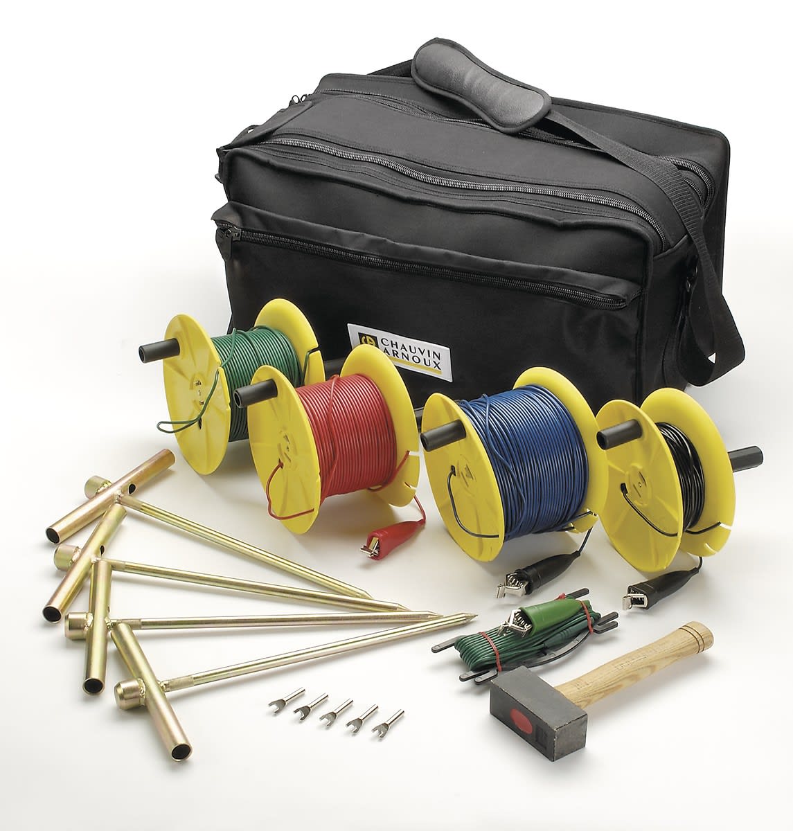 Chauvin-Arnoux - Kit de Terre/Résistivité 4P (150M) avec piquets et bobines