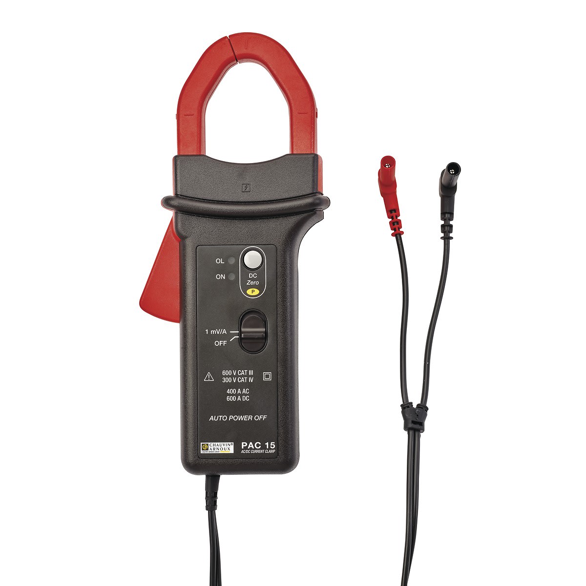 Chauvin-Arnoux - Pince ampèremétrique AC-DC PAC15 Sortie tension