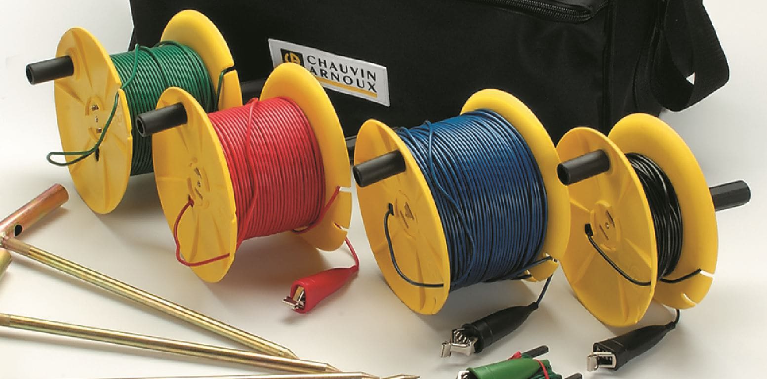 Chauvin-Arnoux - Bobine de câble rouge 100m pour kit de terre