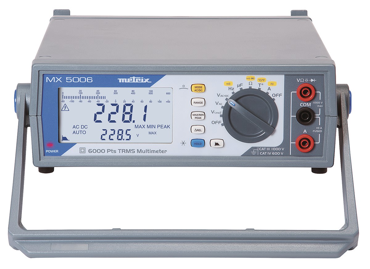 Metrix - Multimètre numérique de table TRMS 6000 points