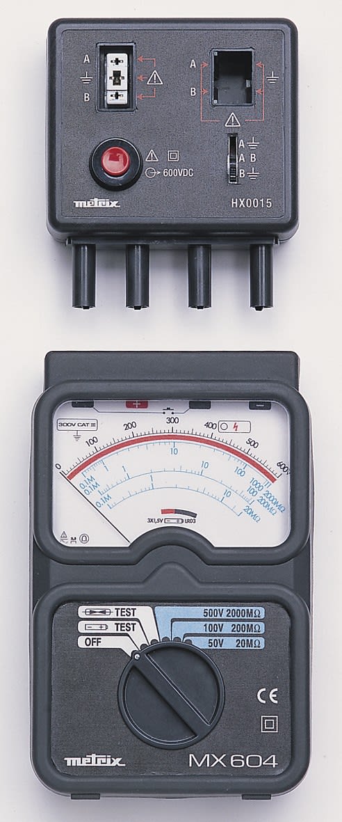 Metrix - Contrôleur d'isolement analogique 50V/250V/500V, test de parafoudre