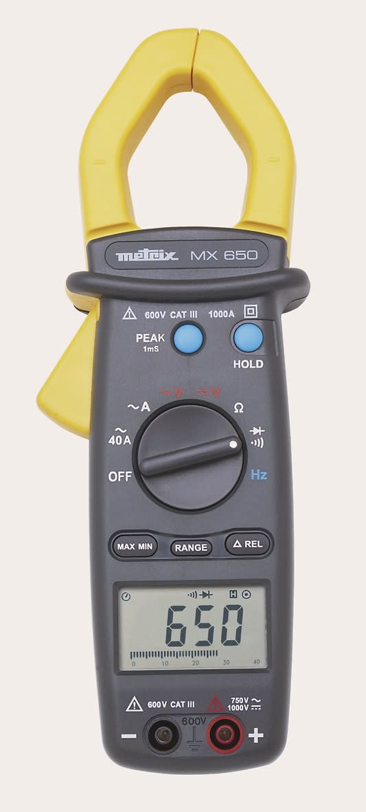 Metrix - MX 650 Pince multimètre numérique 1000 A TRMS