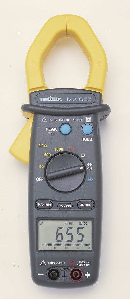 Metrix - MX 655 Pince multimètre numérique 1000 A TRMS