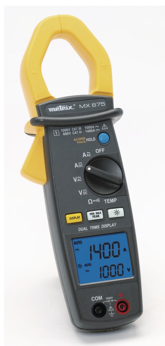 Metrix - Pince multimètre 1000A AC/DC - 600V - CAT IV