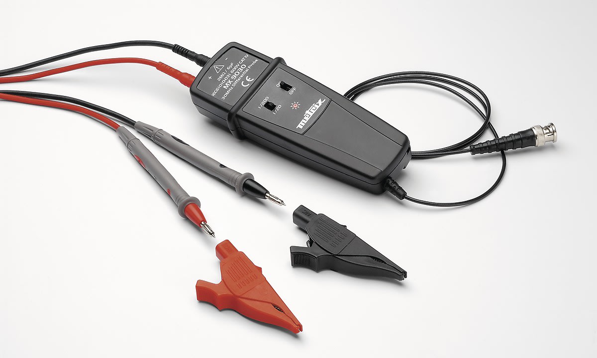 Metrix - Sonde de tension différentielle - 1 voie 30 MHz - Entrées fiches Banane