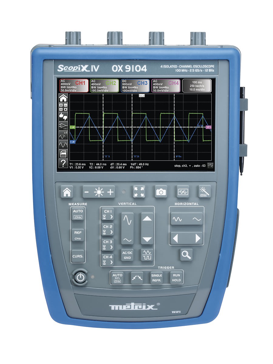 Metrix - SCOPIX IV OX9104 oscilloscope numérique 4voies 100MHz