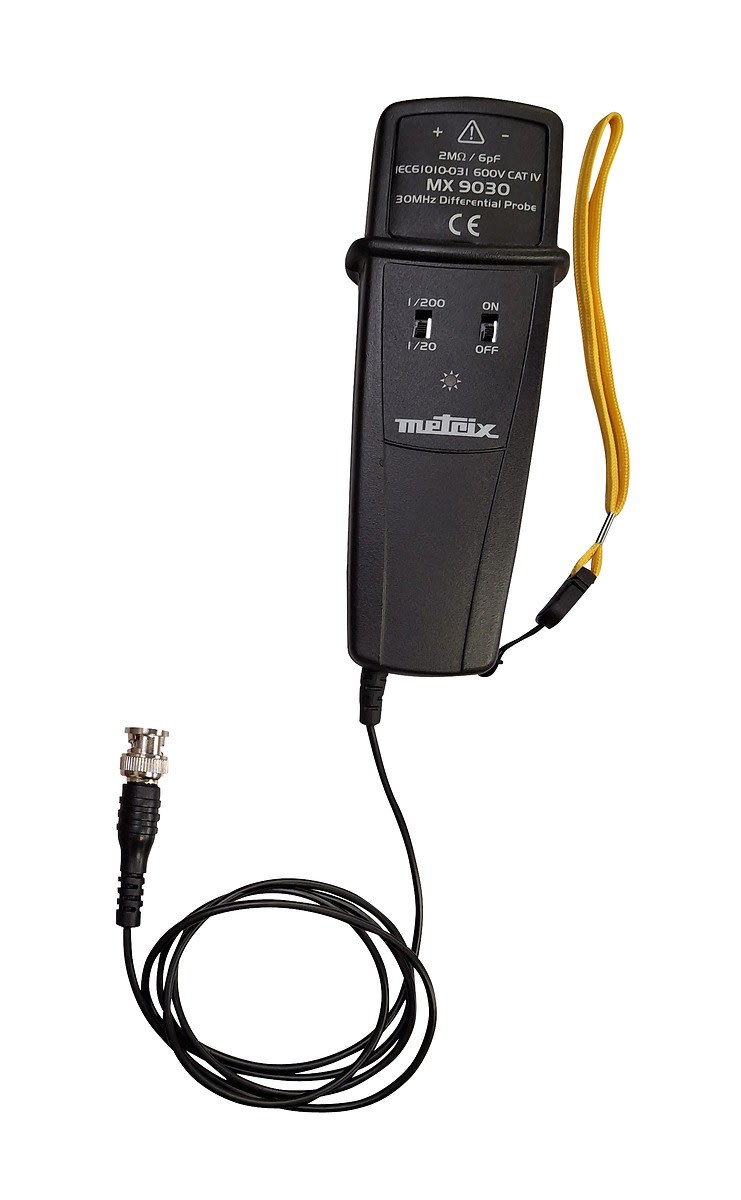 Metrix - Sonde de tension différentielle - 1 voie 30 MHz - Entrées fiches Banane