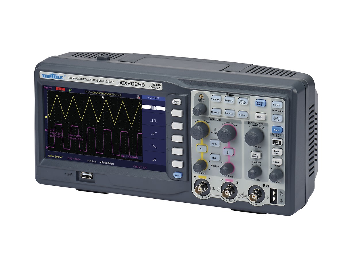 Metrix - DOX2025B oscilloscope numérique 2 voies 25MHz