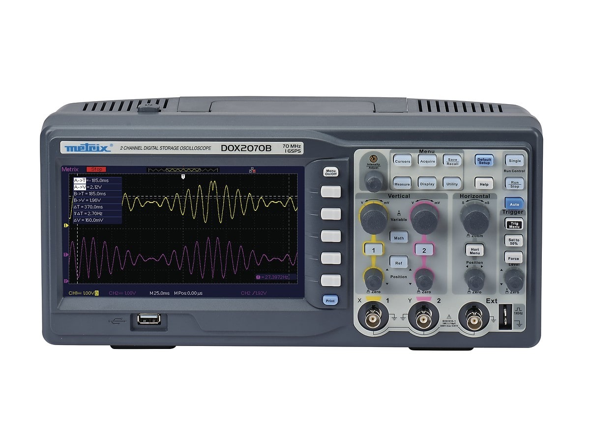 Metrix - DOX2070B oscilloscope numérique 2 voies 70MHz