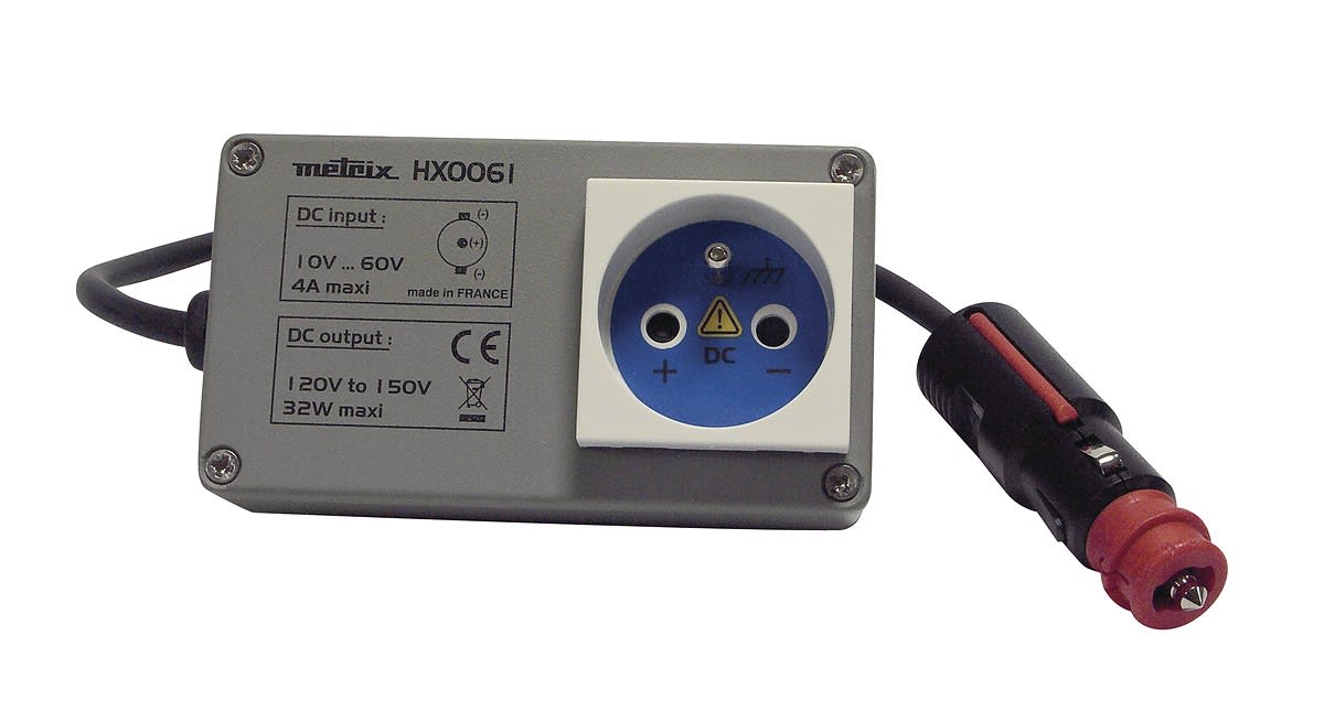 Metrix - Convertisseur de tension prise allume-cigare 10-60V DC 4A