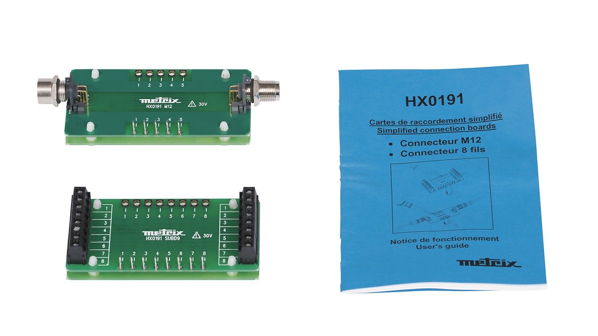 Metrix - Carte de raccordement sur bus de données avec connectique M12 et 8 fils