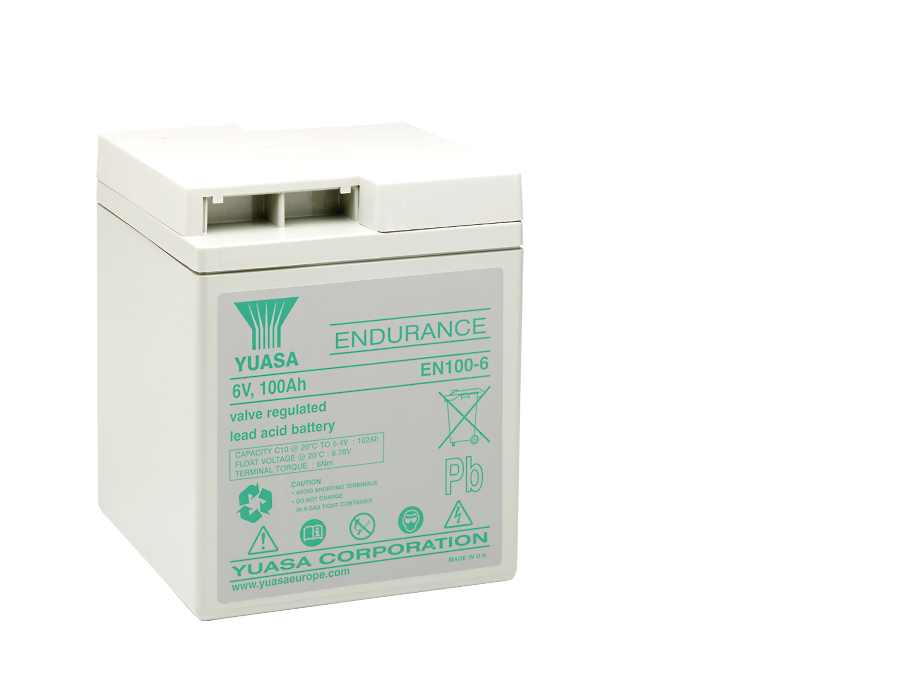 Yuasa - Batterie stationnaire étanche au plomb gamme endurance 100Ah 6V