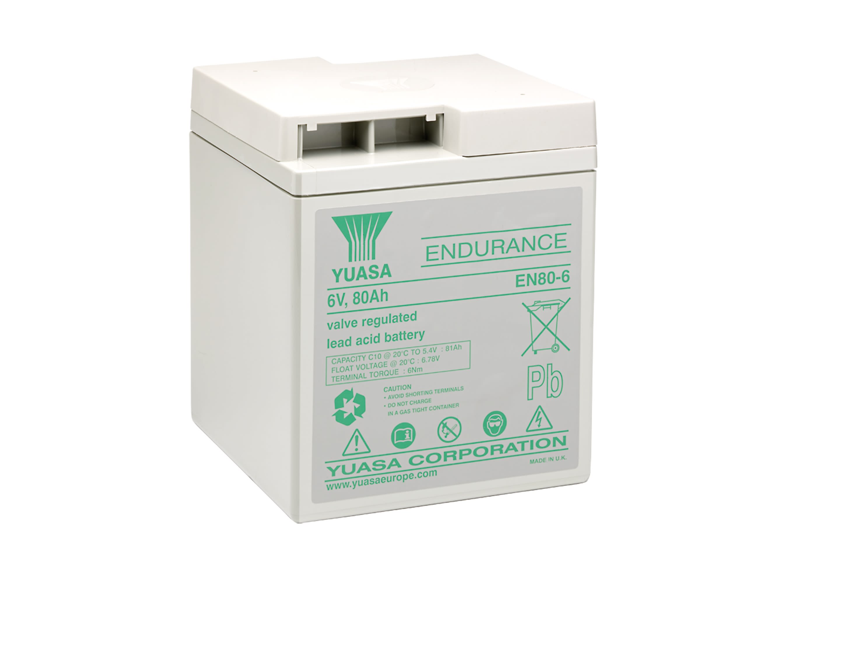 Yuasa - Batterie stationnaire étanche au plomb gamme endurance 80Ah 6V