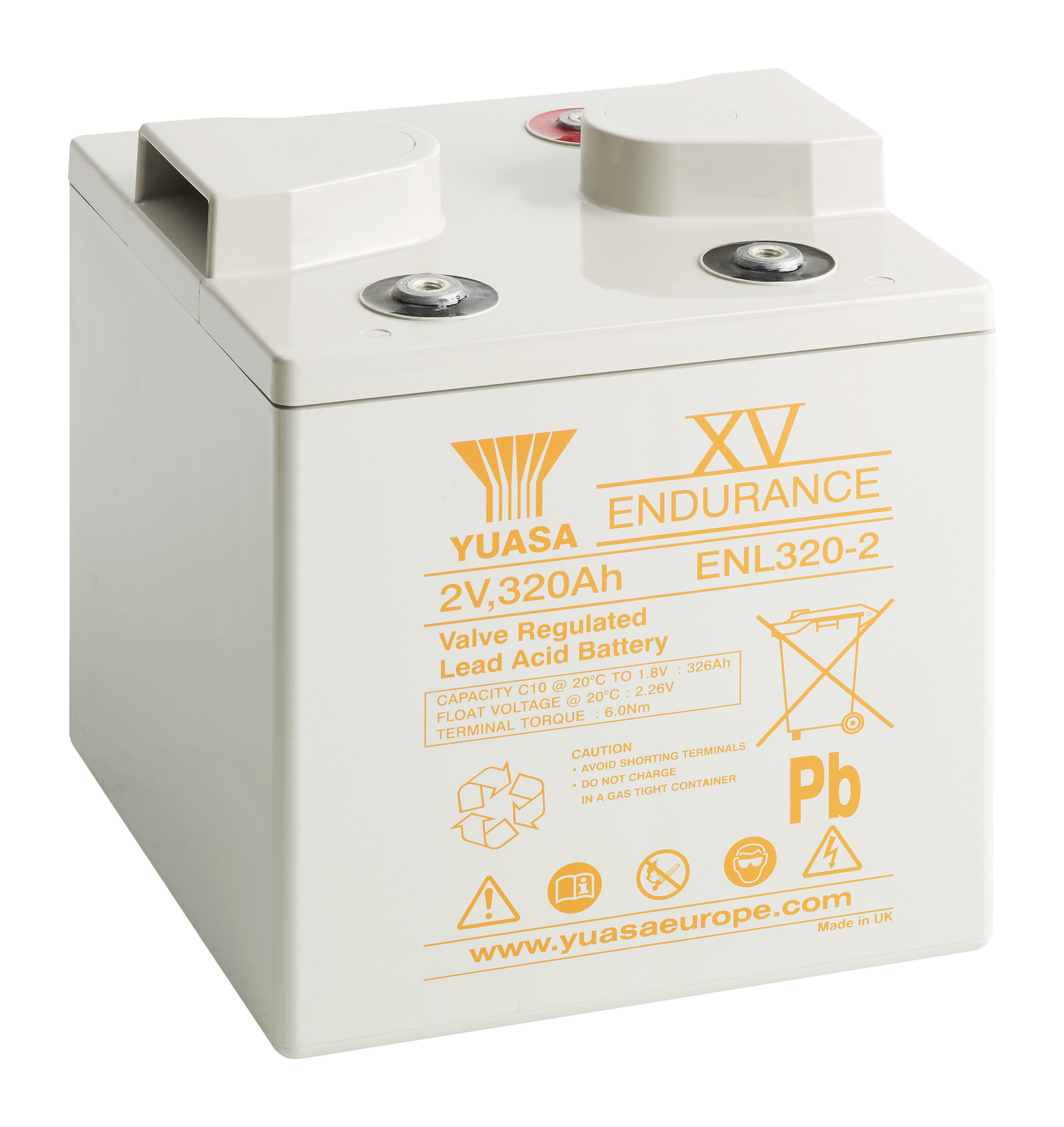 Yuasa - Batterie stationnaire étanche au plomb gamme endurance 320Ah 2V