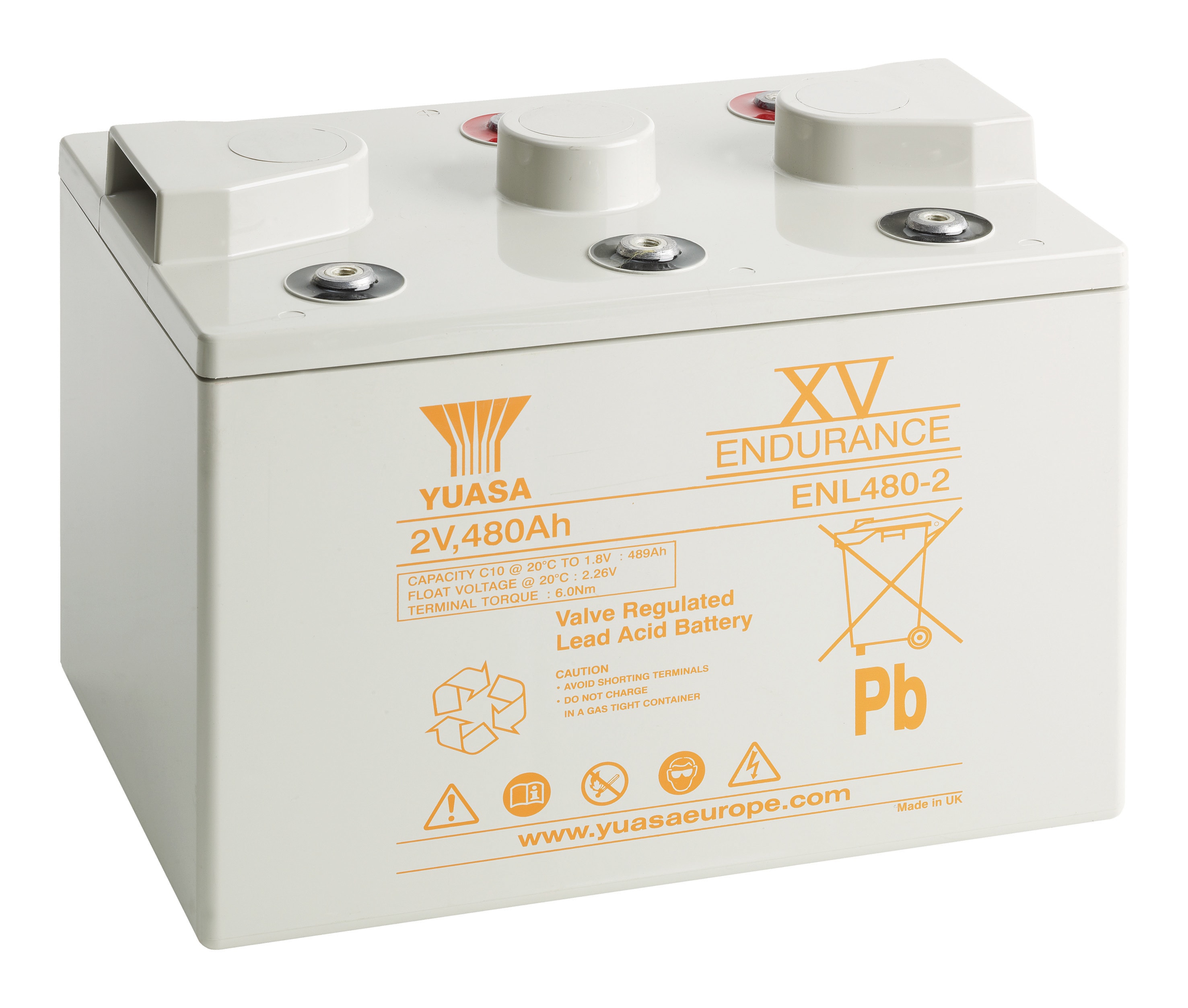 Yuasa - Batterie stationnaire étanche au plomb gamme endurance 480Ah 2V